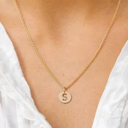 buchstab s Anhänger aus 8 Karat Gold - My Letter