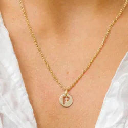 buchstab p Anhänger aus 8 Karat Gold - My Letter