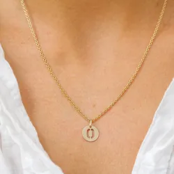 buchstab o Anhänger aus 8 Karat Gold - My Letter