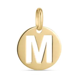 buchstab m Anhänger aus 8 Karat Gold - My Letter