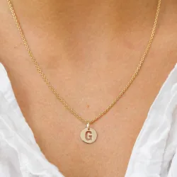 buchstab g Anhänger aus 8 Karat Gold - My Letter