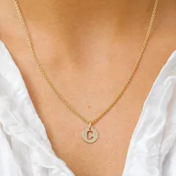 buchstab c Anhänger aus 8 Karat Gold - My Letter