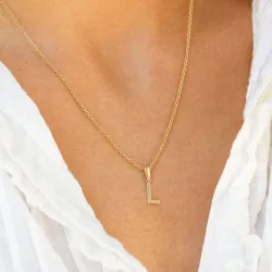 buchstab l Anhänger aus 8 Karat Gold - My Letter