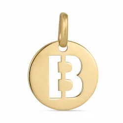 buchstab b Anhänger aus 8 Karat Gold - My Letter