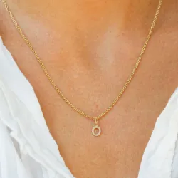 buchstab o Anhänger aus 8 Karat Gold