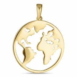 world Anhänger aus 9 Karat Gold