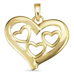 Herz Anhänger aus 8 Karat Gold - Gold Collection