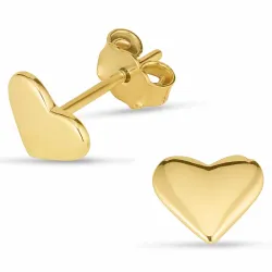 Herz Ohrstecker in 8 Karat Gold - Gold Collection