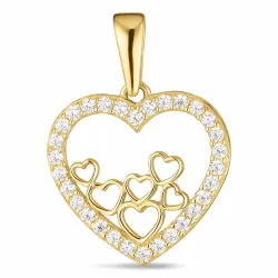 Herz Anhänger aus 8 Karat Gold - Gold Collection