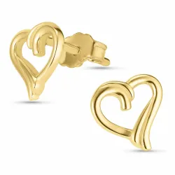 Herz Ohrringe in 8 Karat Gold - Gold Collection