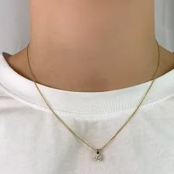 Zirkon Anhänger aus 8 Karat Gold - Gold Collection