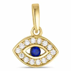 Augen Zirkon Anhänger aus 8 Karat Gold - Gold Collection