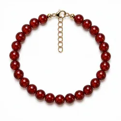 rotem Achat Armband aus vergoldetem Stahl - AURA