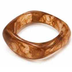 braunem bangle aus Harz - AURA