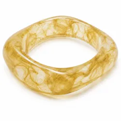 gelbem bangle aus Harz - AURA