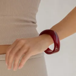 rotem bangle aus Harz - AURA