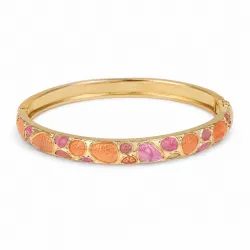 Wasserfest pink bangle aus vergoldetem Stahl - OCEANA
