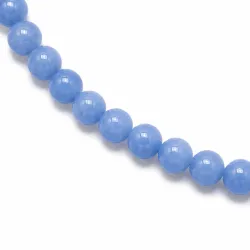 blauem Aquamarin Halskette aus vergoldetem Stahl - AURA