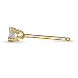 1 x 0,06 ct Diamant Solitärohrstecker in 14 Karat Gold mit Diamant 