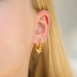 Wasserfester Sonne Kreole in vergoldetem Stahl - OCEANA