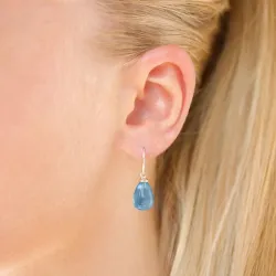 Ohrringe in 9 Karat Gold mit Aquamarin
