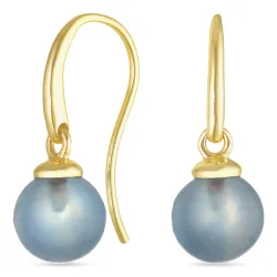 Ohrringe in 9 Karat Gold mit Aquamarin
