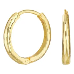 20 mm Kreole in vergoldetem Silber