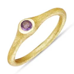 pink Bergkristall Ring aus vergoldetem Sterlingsilber - Loom Stones