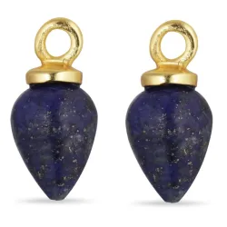 Lapis Lazuli Anhänger für Ohrringe in vergoldetem Silber - Mix & Match