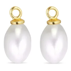 Perle Anhänger für Ohrringe in vergoldetem Silber - Mix & Match