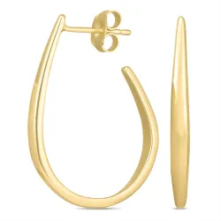 28 mm Kreole in vergoldetem Silber