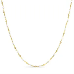 Maanesten Halskette aus vergoldetem Sterlingsilber 38 + 5 cm x 2,85 mm  - Loom Stones