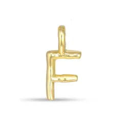 buchstab f Anhänger aus vergoldetem Sterlingsilber - My Letter