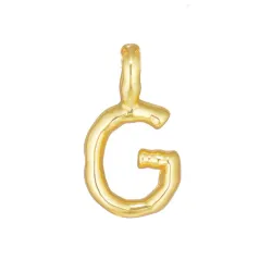 buchstab g Anhänger aus vergoldetem Sterlingsilber - My Letter