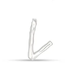 buchstab v Anhänger aus Silber - My Letter