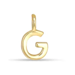 buchstab g Anhänger aus vergoldetem Sterlingsilber - My Letter