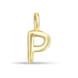 buchstab p Anhänger aus vergoldetem Sterlingsilber - My Letter
