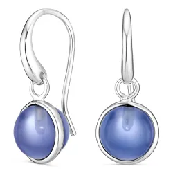 violettem Bergkristall Ohrringe in Silber