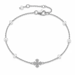 Dagmarkreuz Perle Armband aus Silber