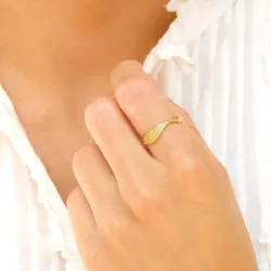 Ring aus vergoldetes Messing - Eliné