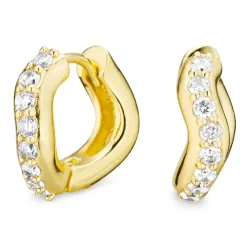 15 mm Kreole in vergoldetes Messing - Eliné