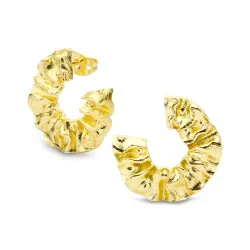 Halbkreolen in vergoldetes Messing - Eliné