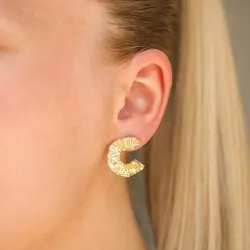 Halbkreolen in vergoldetes Messing - Eliné