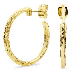 Halbkreolen in vergoldetes Messing - Eliné