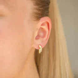 Halbkreolen in vergoldetes Messing - Eliné