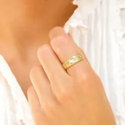 Ring aus vergoldetes Messing - Eliné
