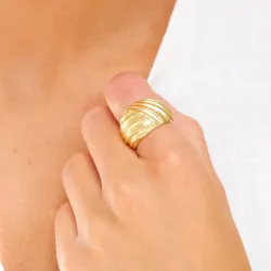 Ring aus vergoldetes Messing - Eliné