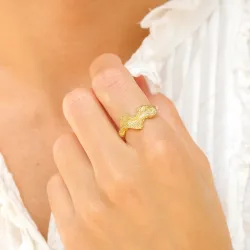 Ring aus vergoldetes Messing - Eliné