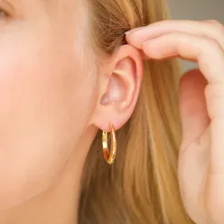 25 mm Kreole in vergoldetes Messing - Eliné