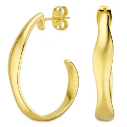 Halbkreolen in vergoldetes Messing - Eliné